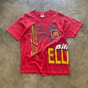 Vintage 90s Made in USA Oneita Bill Elliot McDonalds NASCAR Tee